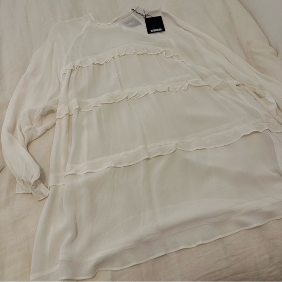 Reformation Victoria Dress in Ivory - Picture 2 of 5